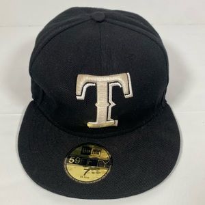 Texas Ranger Black New Era Genuine Merchandise Baseball Snapback